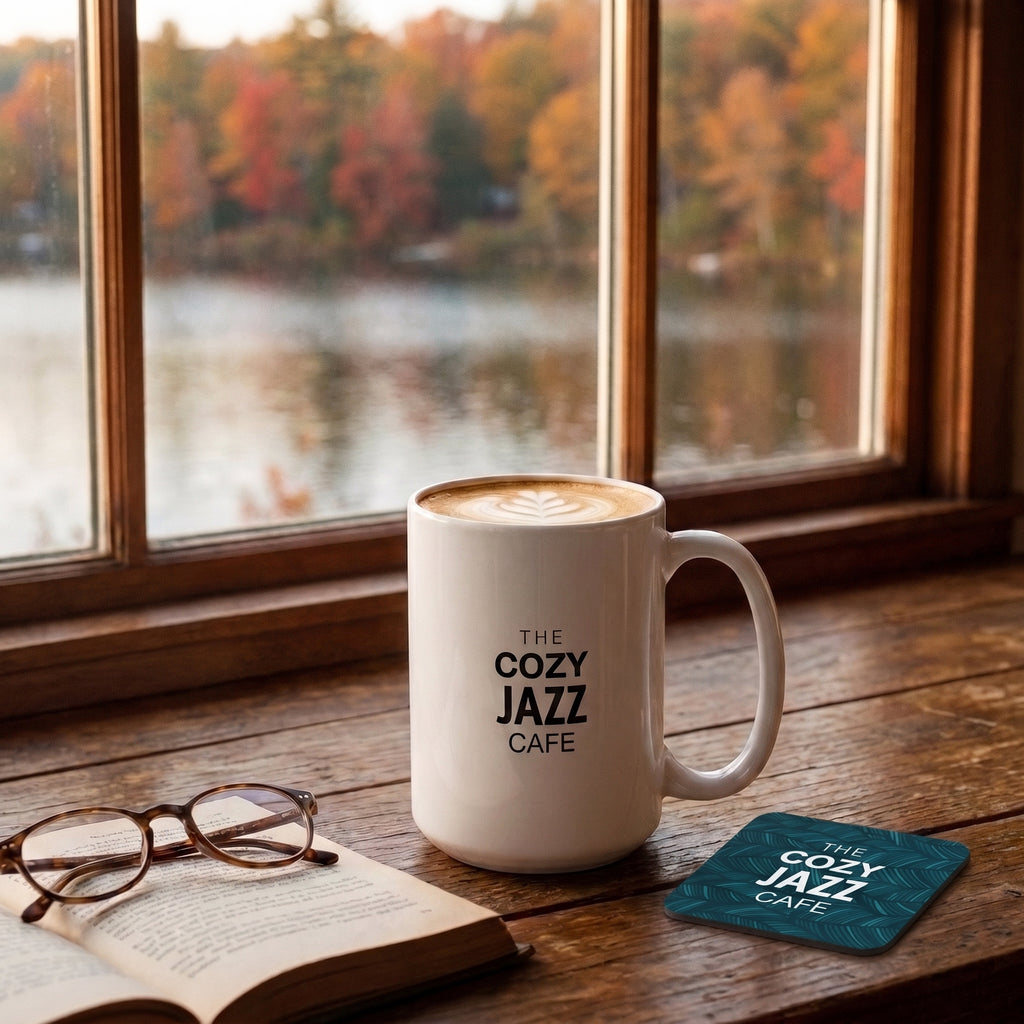 The Cozy Jazz Cafe Signature Coaster