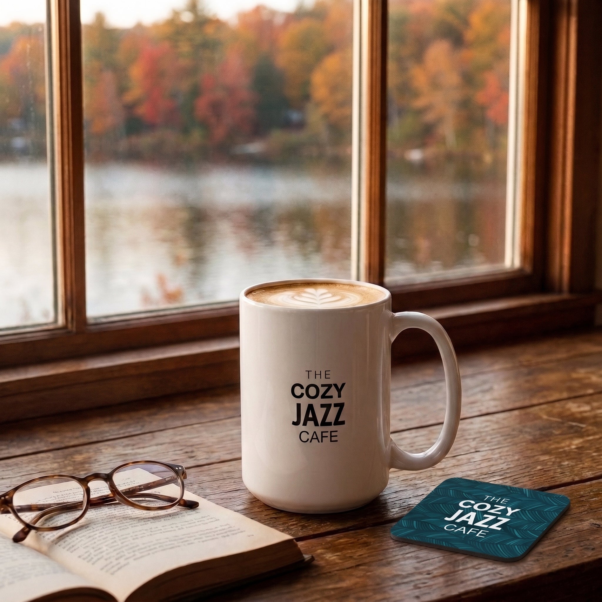 The Cozy Jazz Cafe Signature Coaster